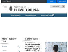 Tablet Screenshot of comune.pievetorina.mc.it